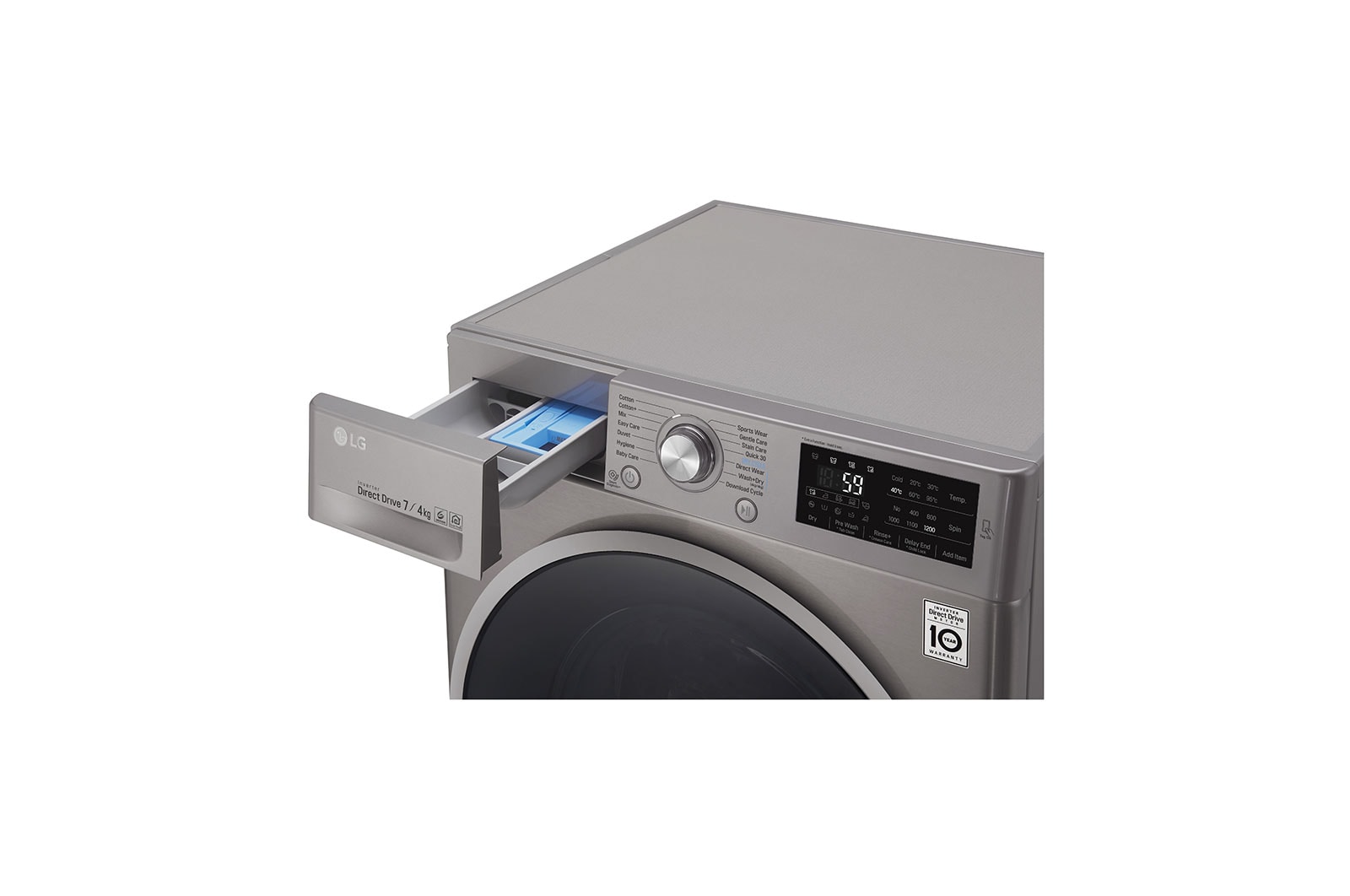 LG Pralko-suszarka LG Vivace C4 slim 7/4 kg 1200rpm ThinQ F2J6HM8S, F2J6HM8S
