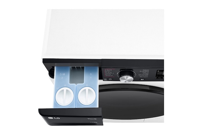 LG Pralko-suszarka LG Vivace | R750 | biała, czarny panel | 11/6 kg | 1400 rpm | ezDispense | TurboWash 360 | ThinQ | AIDD | F4D1675YW, F4D1675YW