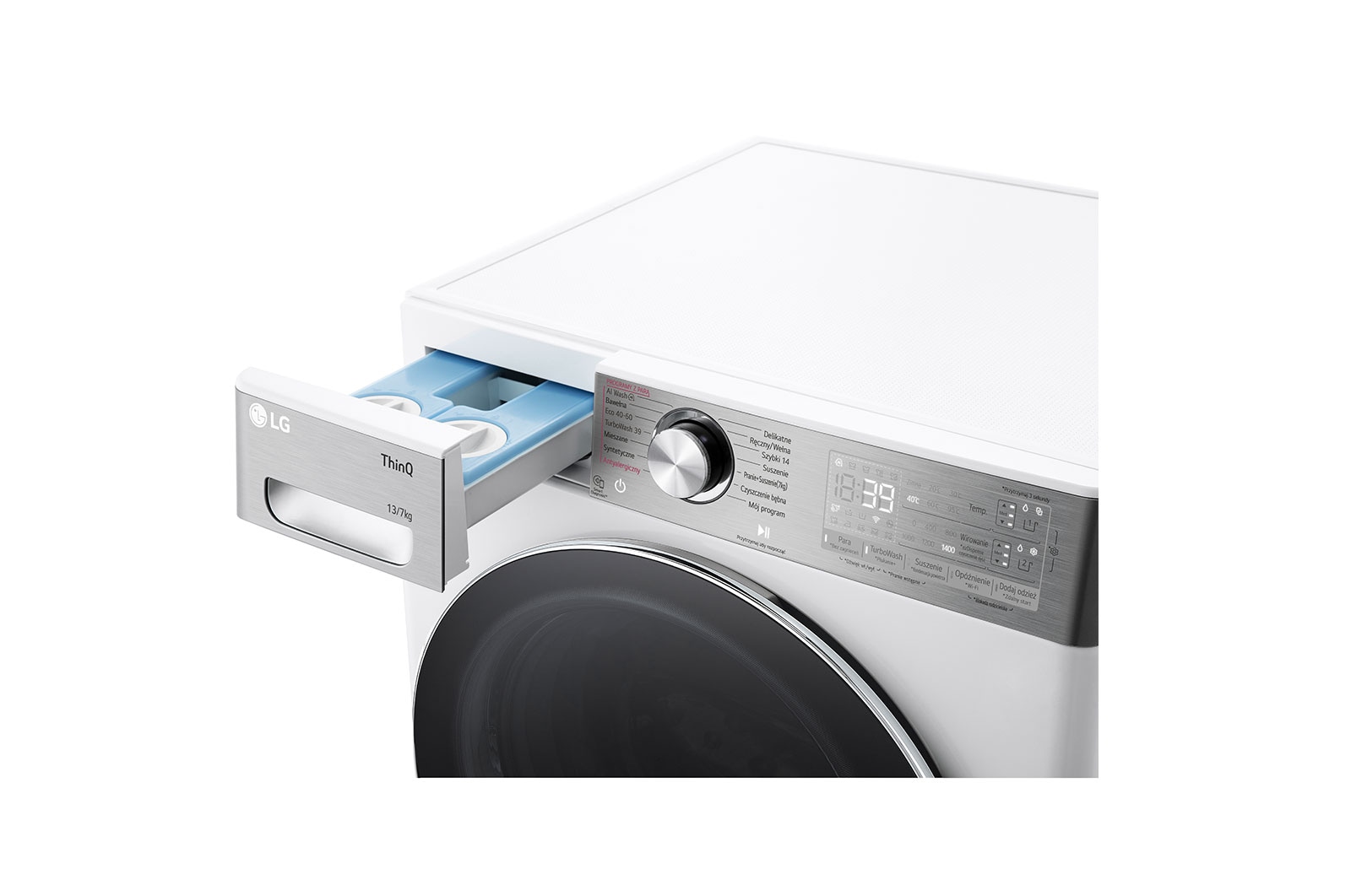 LG Pralko-suszarka LG | 1-13 / 7  kg |1400 obr. | AIDD | Autodozowanie | Turbowash 360 | Klasa A-10% | F4D37952W, F4D37952W