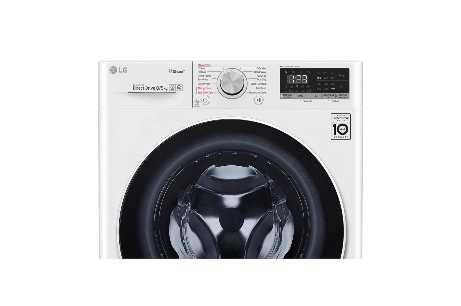 LG Pralko-suszarka LG Vivace V400 8/5 kg Steam 1400rpm ThinQ F4DN408S0, F4DN408S0