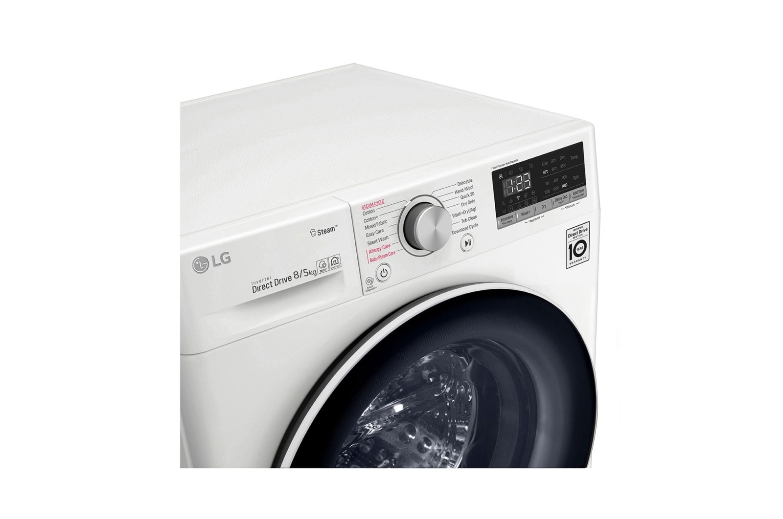 LG Pralko-suszarka LG Vivace V400 8/5 kg Steam 1400rpm ThinQ F4DN408S1, F4DN408S1