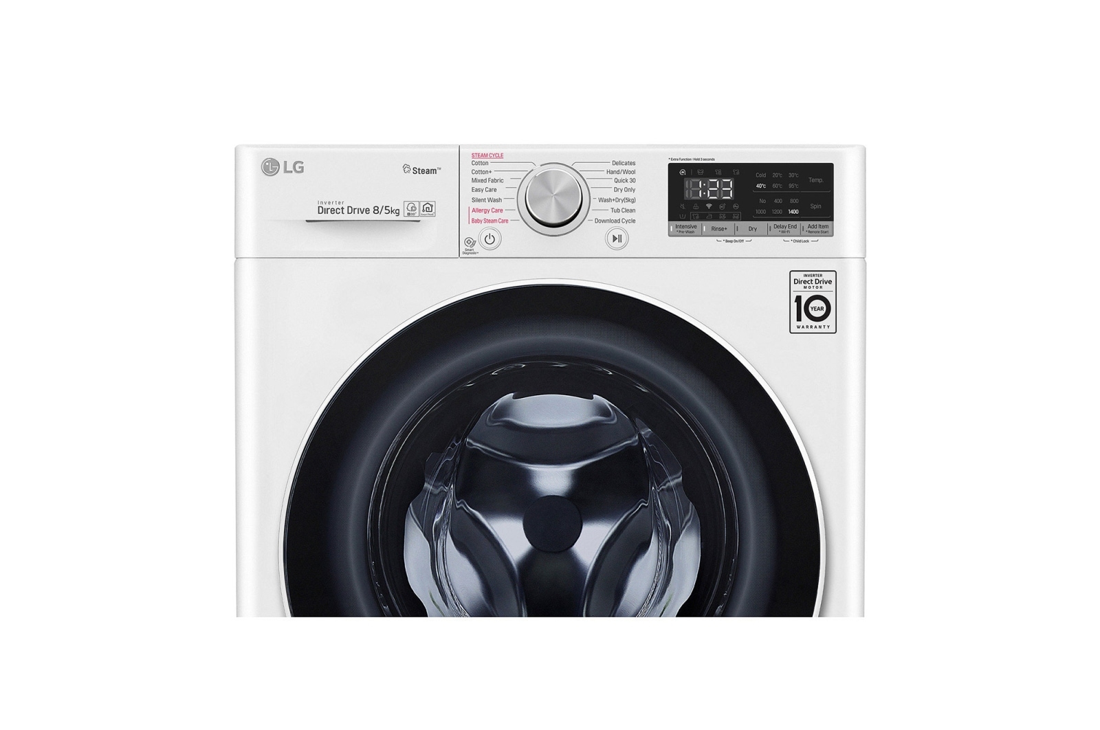 LG Pralko-suszarka LG Vivace V400 8/5 kg Steam 1400rpm ThinQ F4DN408S1, F4DN408S1