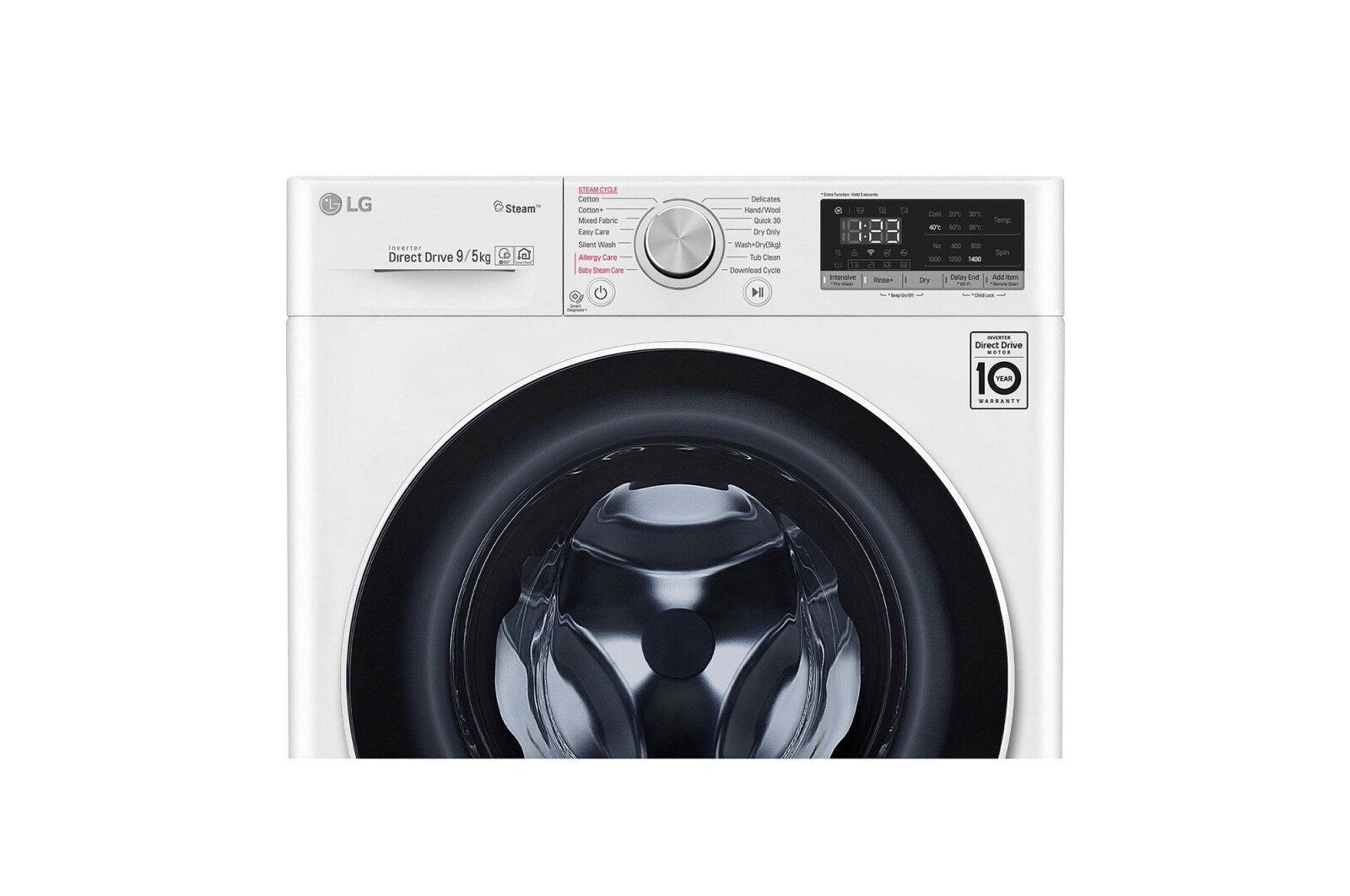 LG Pralko-suszarka LG Vivace V400 9/5 kg Steam 1400rpm ThinQ F4DN409S0, F4DN409S0