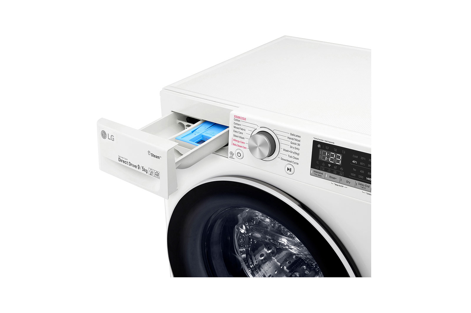 LG Pralko-suszarka LG Vivace V400 9/5 kg Steam 1400rpm ThinQ F4DN409S1, F4DN409S1