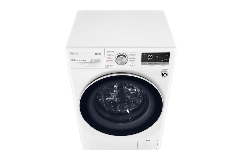 LG Pralko-suszarka LG Vivace V500 8/6 kg Steam 1400rpm ThinQ F4DV508S0E, F4DV508S0E