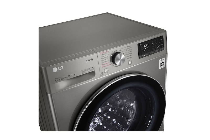 LG Pralko-suszarka LG Vivace V500 8/6 kg Steam 1400rpm ThinQ F4DV508S2TE, F4DV508S2TE