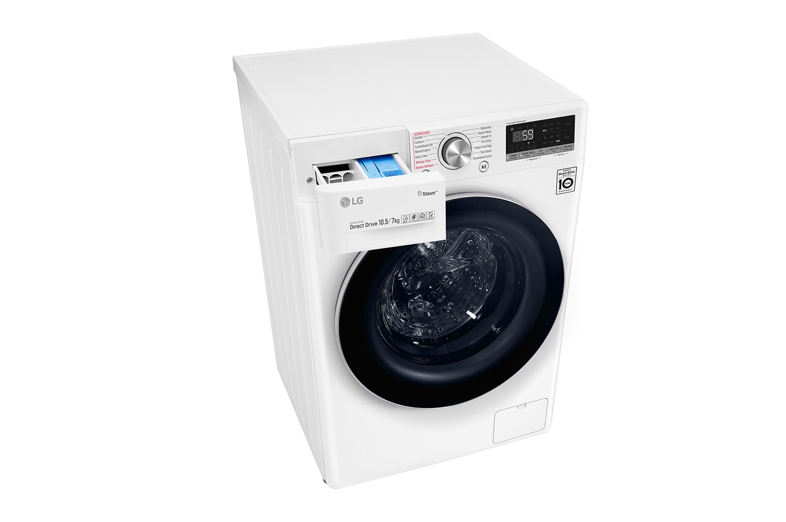 LG Pralko-suszarka LG Vivace V700 10,5/7 kg Steam+ 1400rpm ThinQ F4DV710H1, F4DV710H1