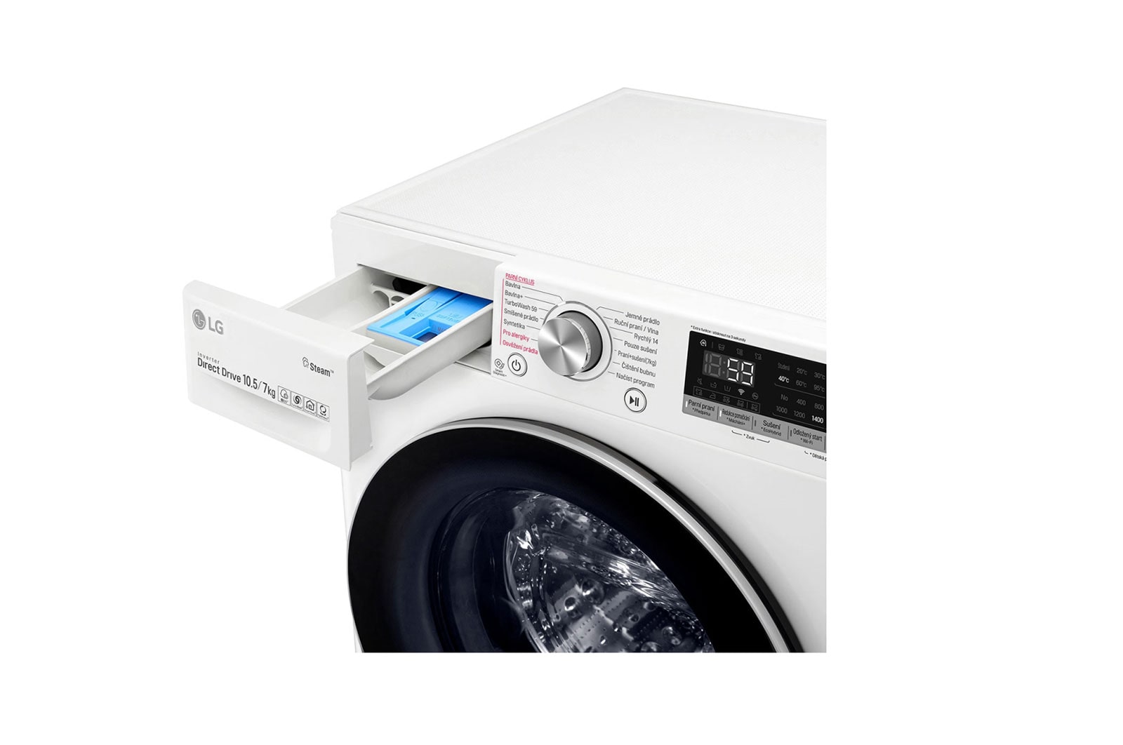 LG Pralko-suszarka LG Vivace V700 10,5/7 kg Steam 1400rpm ThinQ F4DV710H1E, F4DV710H1E