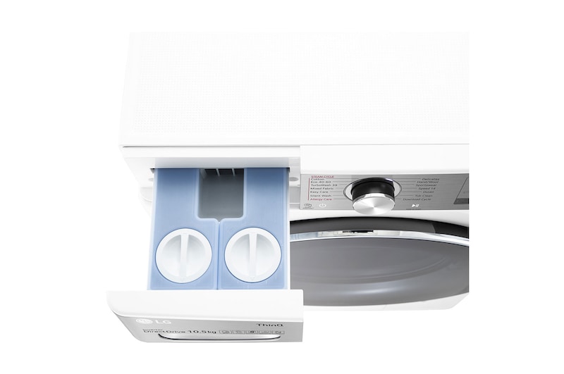 LG Pralko-suszarka LG Vivace | V900 | 10,5/7 kg | Steam+ | 1400 rpm | ThinQ | AIDD | Programy antyalergiczne | F4DV910A2E, F4DV910A2E