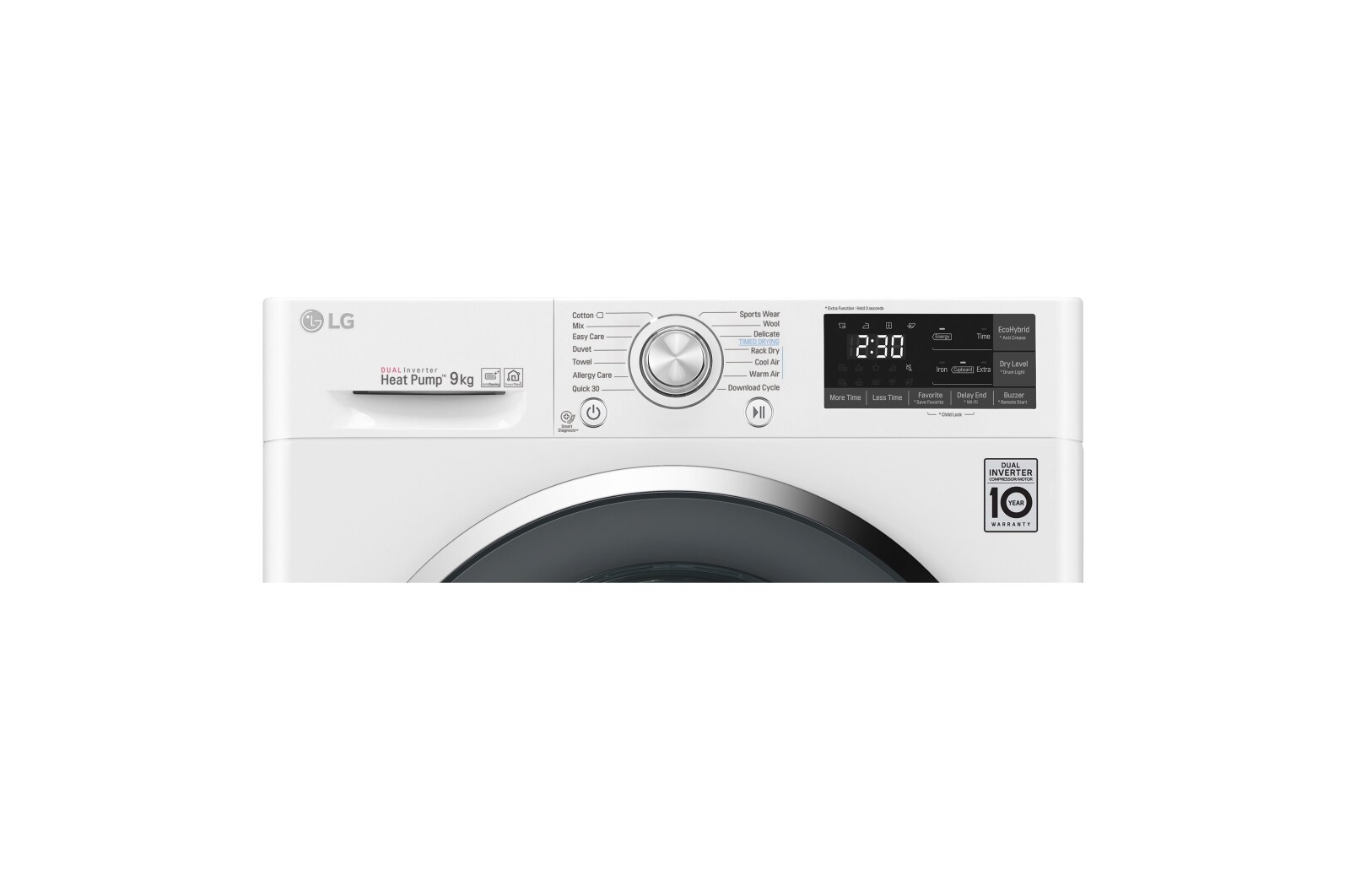 LG Suszarka do ubrań LG 9kg RC90U2AV2W, RC90U2AV2W