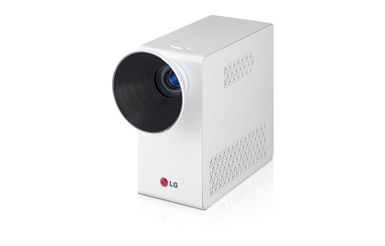LG Przenośny projektor LED, 500 ANSI-lumenów, kontrast 100.000:1, Rozdzielczość WXGA, zestaw baterii, wytrzymałość 2,5 h, PG60G