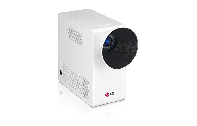 LG Przenośny projektor LED, 500 ANSI-lumenów, kontrast 100.000:1, Rozdzielczość WXGA, zestaw baterii, wytrzymałość 2,5 h, PG60G