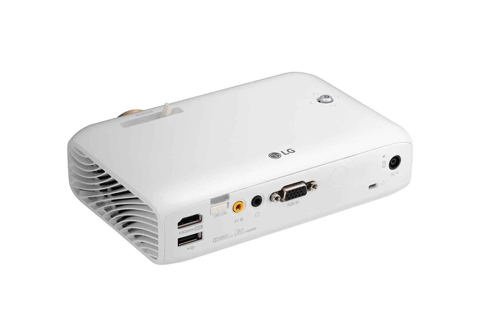LG Ultraprzenośny projektor CineBeam LG LED z wbudowaną baterią i rozdzielczością HD PH510PG, PH510PG