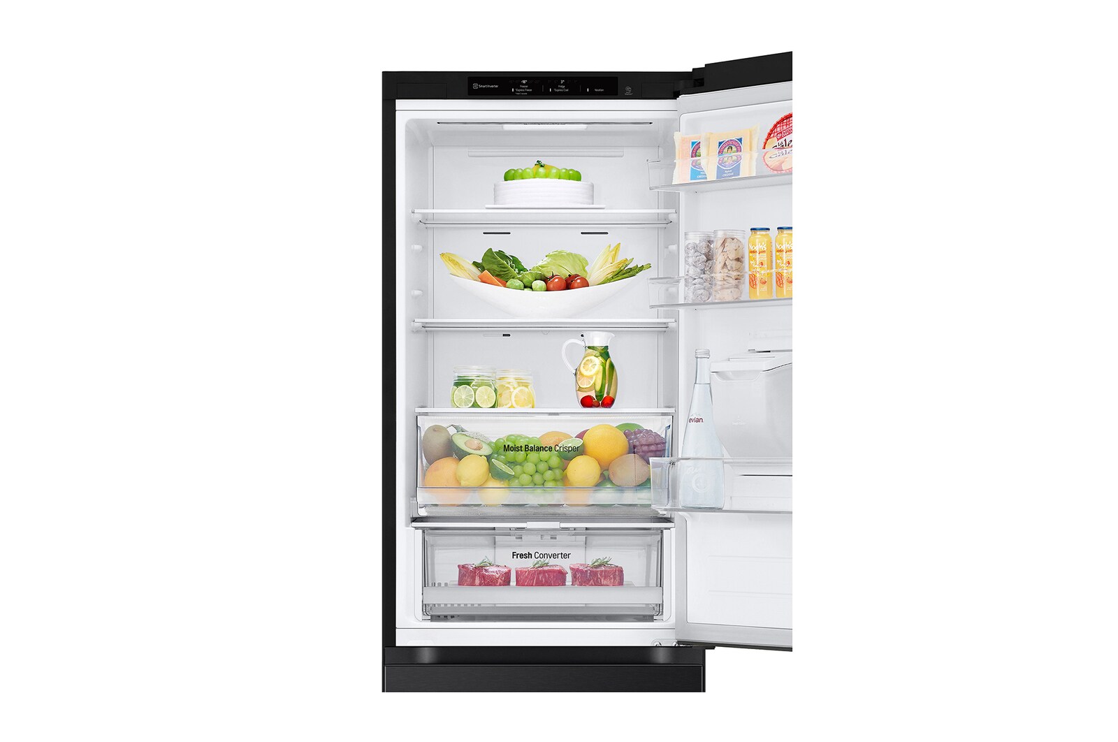 right open  with foods