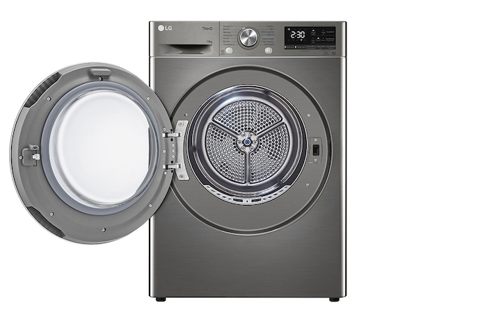 LG Suszarka LG | 10 kg | ThinQ | Programy antyalergiczne | DUAL Inverter Heat Pump™ | Automatyczne czyszczenie skraplacza | RC10V9PV2W, RC10V9PV2W