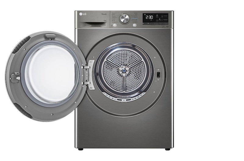 LG Suszarka LG | 10 kg | ThinQ | Programy antyalergiczne  | DUAL Inverter Heat Pump™ | Automatyczne czyszczenie skraplacza | RC10V9PV2W, RC10V9PV2W