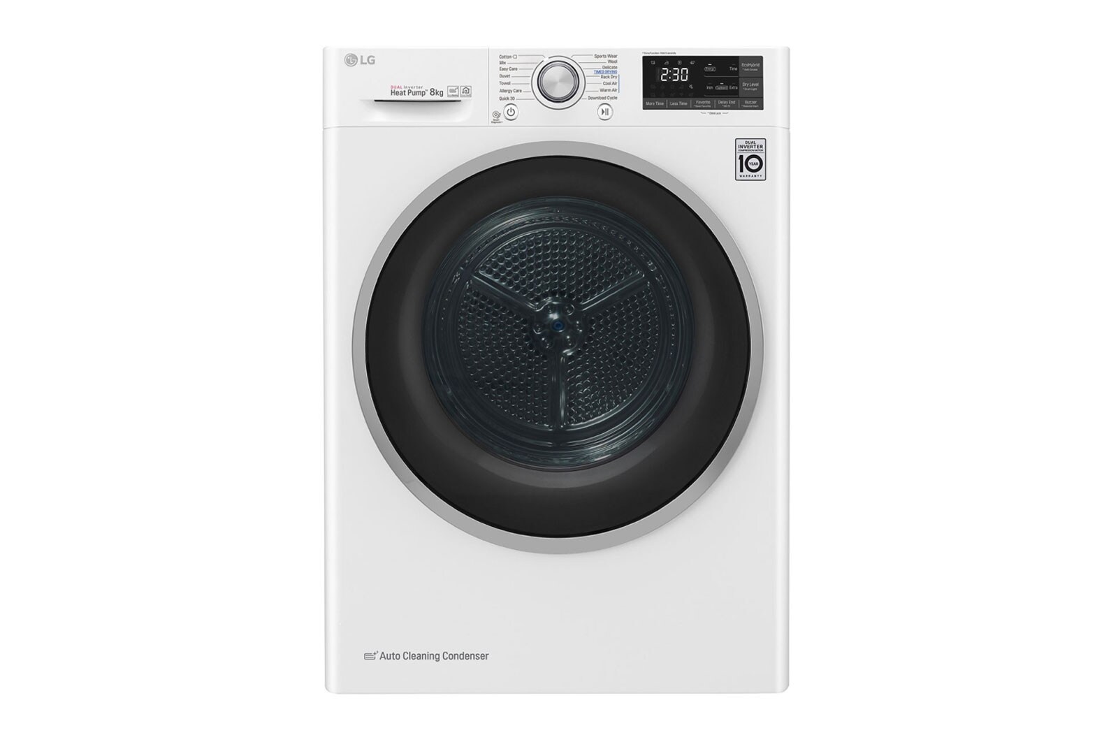 Suszarka do ubrań LG 8kg RC80U2AV3Q RC80U2AV3Q - widok z przodu