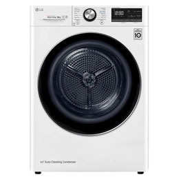 Suszarka LG | biała  | 8 kg | ThinQ | DUAL Inverter Heat Pump™ | Programy antyalergiczne | RC80V9AV3N