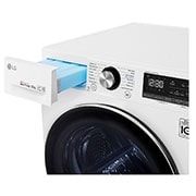 LG Suszarka LG | biała  | 8 kg | ThinQ | DUAL Inverter Heat Pump™ | Programy antyalergiczne | RC80V9AV3N, RC80V9AV3N