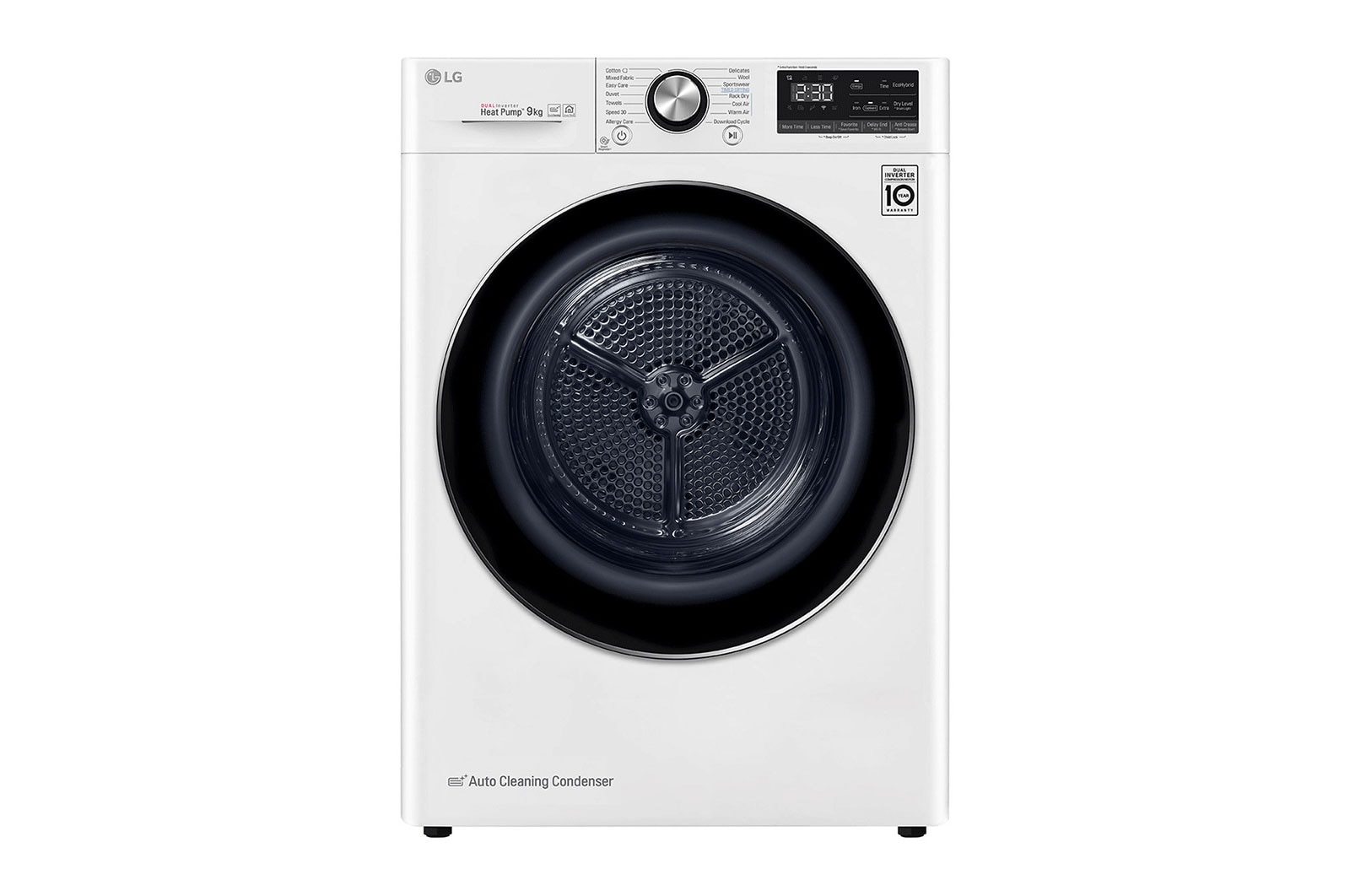 Suszarka LG 9 kg ThinQ RC90V9AV3Q RC90V9AV3Q - widok z przodu