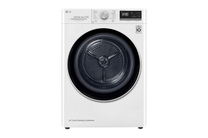 LG Suszarka LG | 9kg | ThinQ | Programy antyalergiczne | DUAL Inverter Heat Pump™ | Automatyczne czyszczenie skraplacza | RC90V9AV4N, RC90V9AV4N