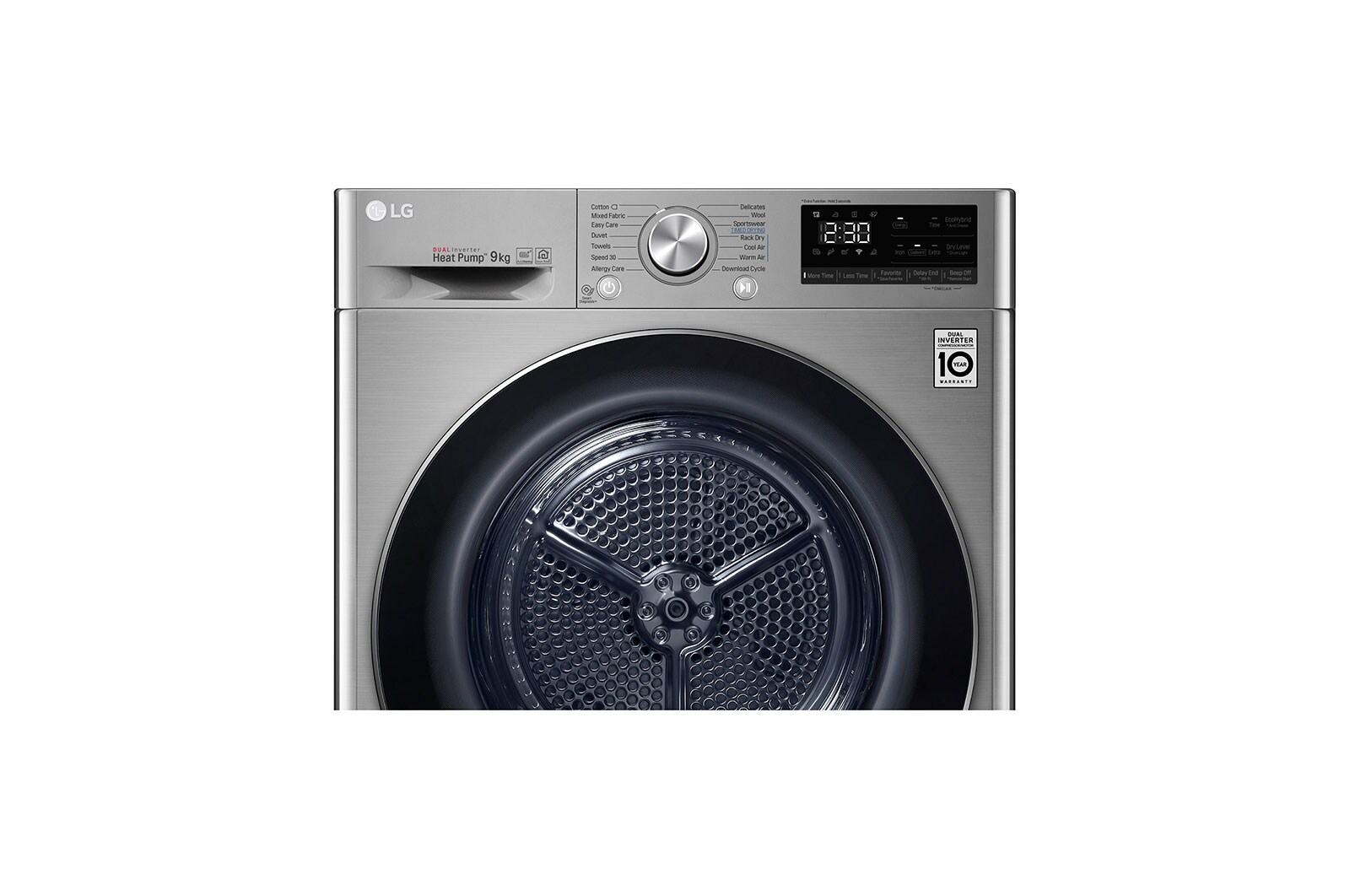 LG Suszarka |srebrna| 9 kg | ThinQ| RC90V9PV2N, RC90V9PV2N