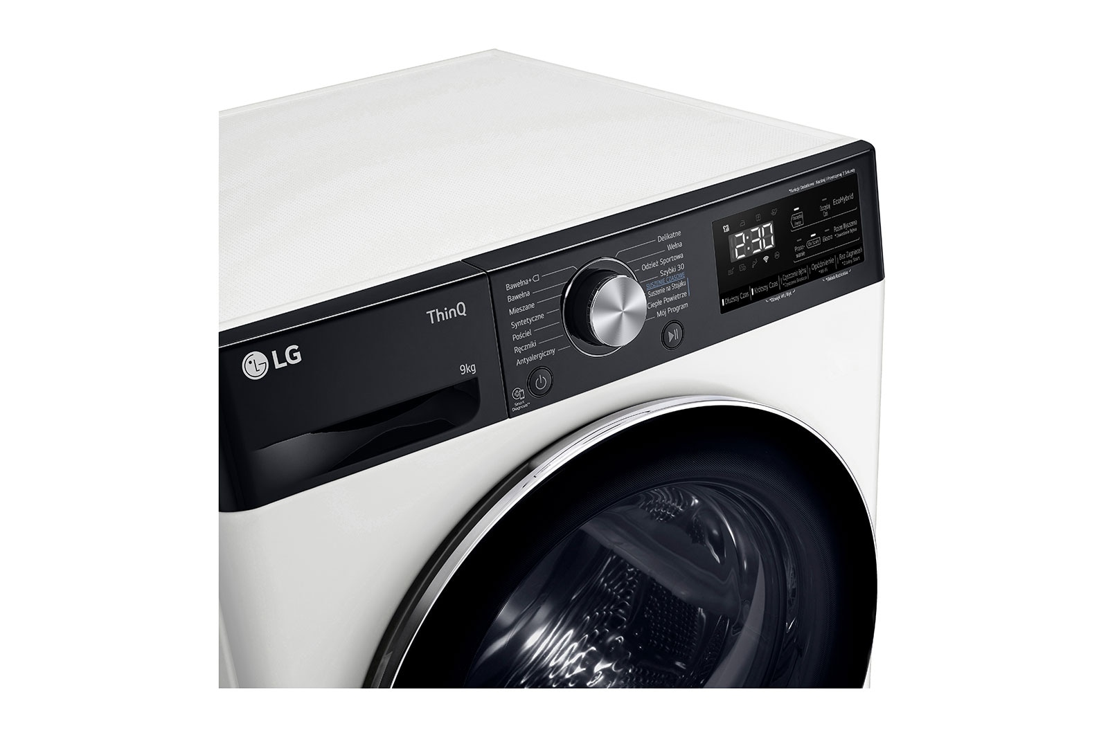 LG Zestaw pralka + suszarka LG | Programy antyalergiczne| 11 / 9 kg | AIDD™ | ThinQ™ | Smart pairing | Biały, czarny panel, F4W11-RH90P.BUNDLE
