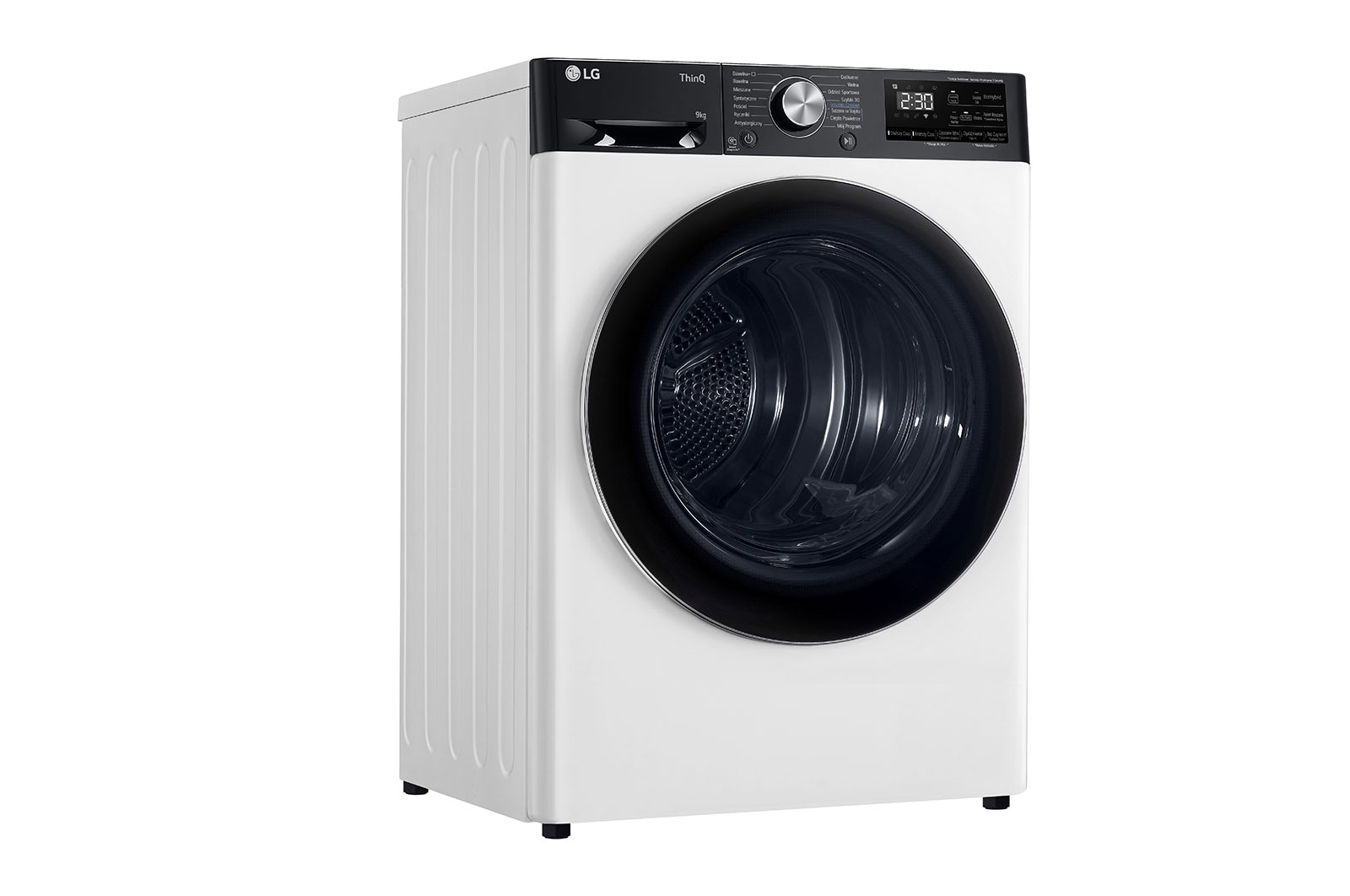 LG Suszarka LG Vivace | biała | 9 kg | ThinQ | DUAL Inverter Heat Pump™ | Automatyczne czyszczenie skraplacza | RH90V9LV2N, RH90V9LV2N