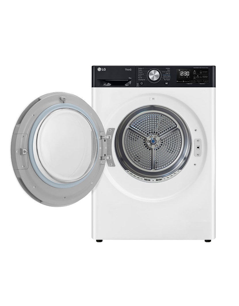 LG Zestaw pralka + suszarka LG | Programy antyalergiczne| 11 / 9 kg | AIDD™ | ThinQ™ | Smart pairing | Biały, czarny panel, F4W11-RH90P.BUNDLE