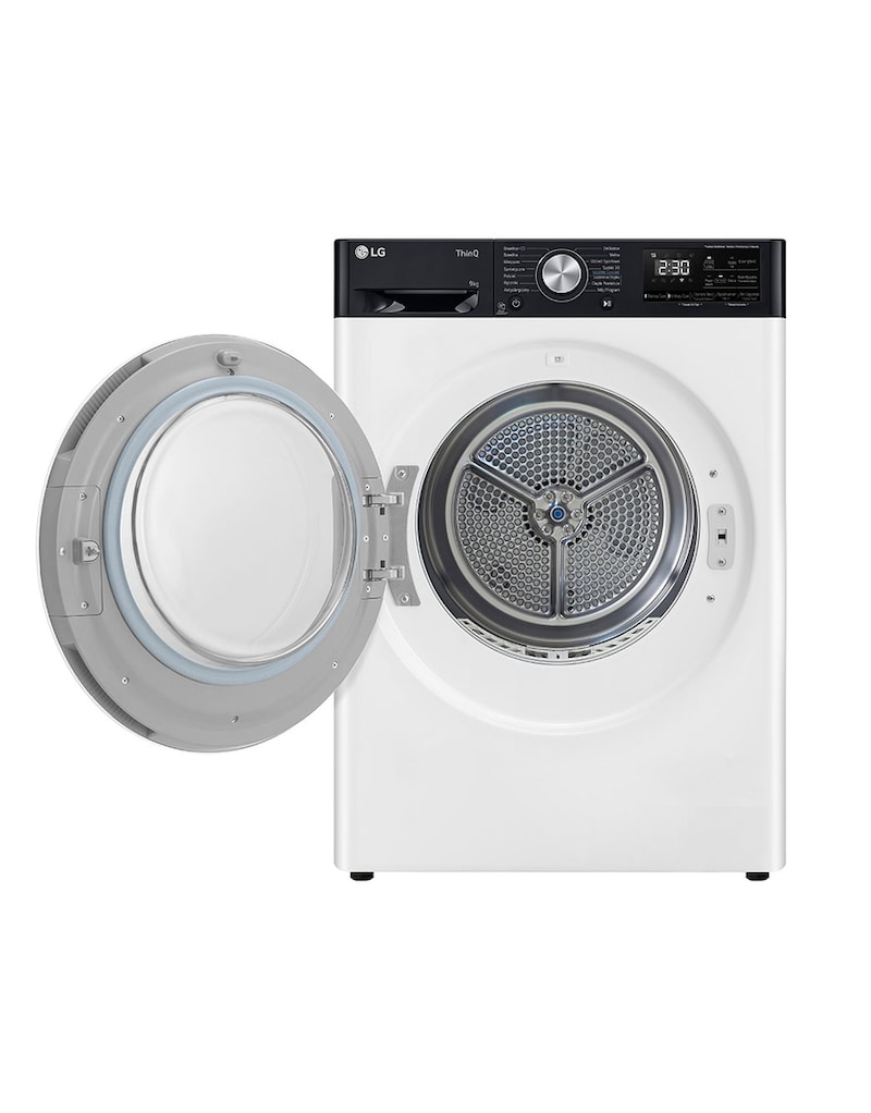 LG Zestaw pralka + suszarka LG | Programy antyalergiczne| 11 / 9 kg | AIDD™ | ThinQ™ | Smart pairing | Biały, czarny panel, F4W11-RH90P.BUNDLE