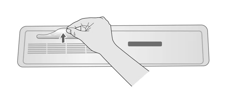 Wyjmij filtr zapachowy z LG Styler™.