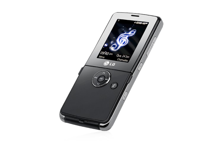 LG Telefon muzyczny łączący zalety telefonu z klapką i typu Bar, KM380