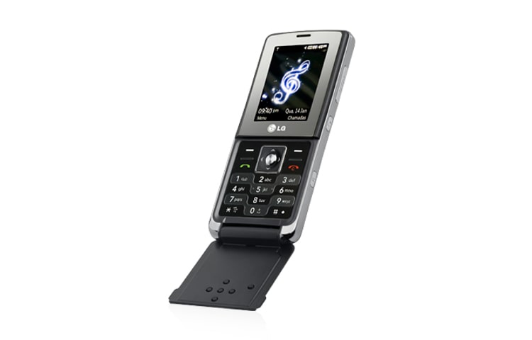 LG Telefon muzyczny łączący zalety telefonu z klapką i typu Bar, KM380