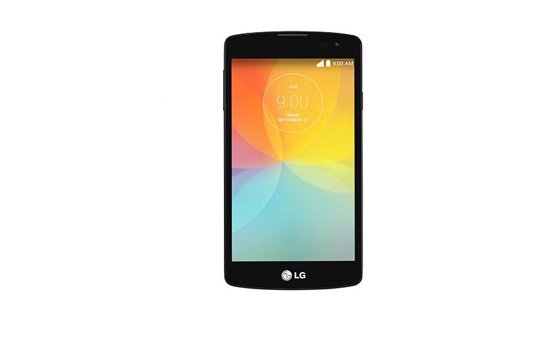 LG F60, SMARTFON Z EKRANEM WVGA 4,5&#34;, ANDROID 4.4 KITKAT, 4G LTE, PROCESOR QUADCORE 1,2 GHZ, APARAT 5MP Z AUTOFOKUSEM, AKUMULATOR 2100 MAH,  LG F60 - widok z przodu