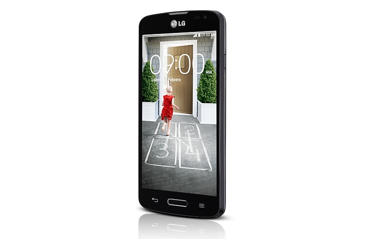 LG F70, EKRAN WVGA 4,5 ",ANDROID 4.4 KITKAT, LTE, QUAD CORE 1.2 GHZ, APARAT 5MP, WYMIENNY AKUMULATOR 2.440MAH, KOLOR CZARNY I BIAŁY, LG F70