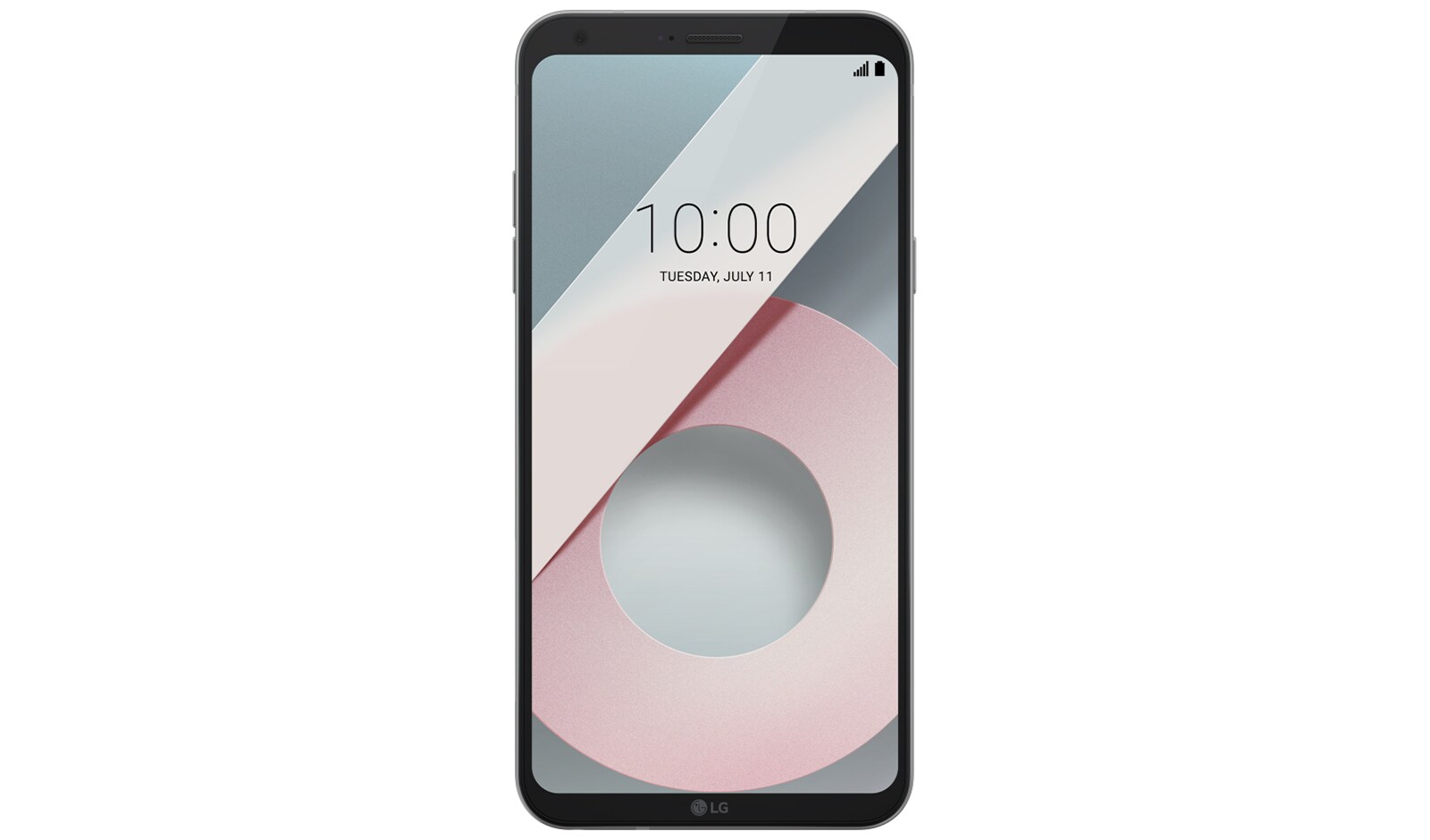 LG Q6 Dual Biały LG Q6 Dual Bialy - widok z przodu