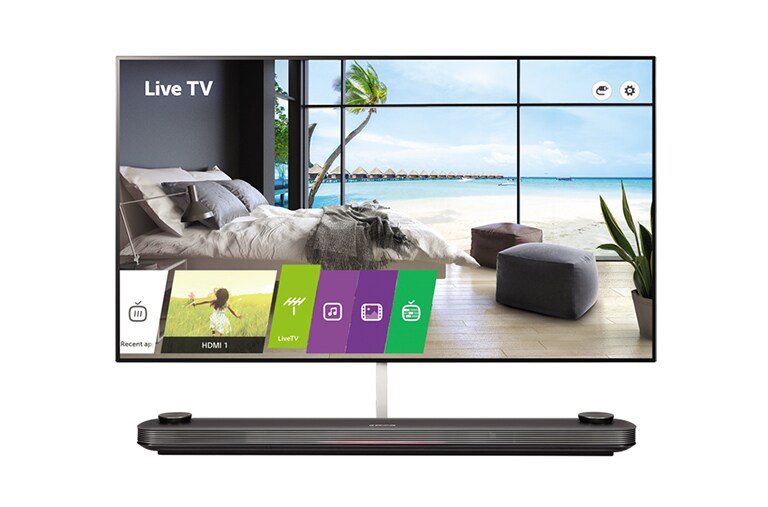 Telewizor hotelowy OLED Wallpaper z nowoczesnym rozwiązaniem opartym na IP 65EV960H - widok z przodu
