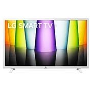 Widok z przodu telewizora LG Full HD z obrazem wypełniającym i logo produktu