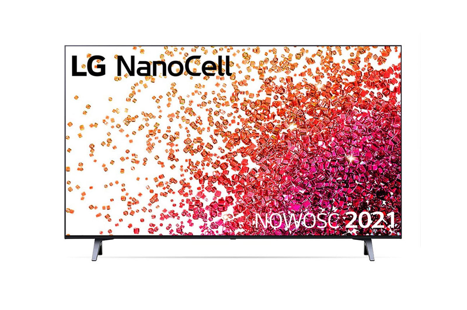 Widok z przodu telewizora LG NanoCell