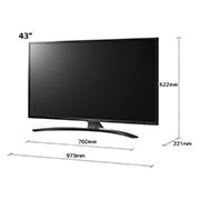 LG Telewizor LG 43” NanoCell 4K 2020 AI TV ze sztuczną inteligencją, DVB-T2, 43NANO79, 43NANO793NE