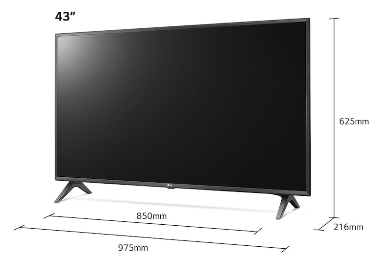 LG Telewizor LG 43” UHD 4K 2020 AI TV ze sztuczną inteligencją 43UN8000, 43UN80003LC