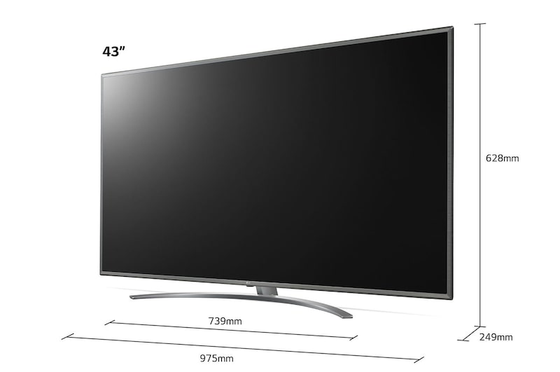 LG Telewizor LG 43” UHD 4K 2020 AI TV ze sztuczną inteligencją 43UN8100, 43UN81003LB
