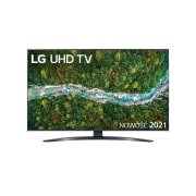 Telewizor LG 43” UHD 4K 2021 AI TV ze sztuczną inteligencją, DVB-T2/HEVC, 43UP7800 43UP78003LB - widok z przodu