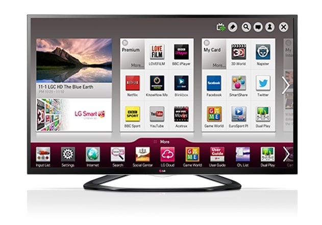 LED, 47&#34;, Full HD, IPS, 200HZ MCI, Smart TV, Cinema 3D 47LA640S - widok z przodu
