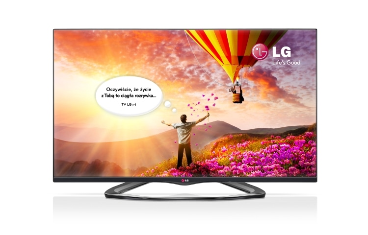LED Plus, 47&#34;, Full HD, IPS, 400HZ MCI, Smart TV, Cinema 3D 47LA660S - widok z przodu