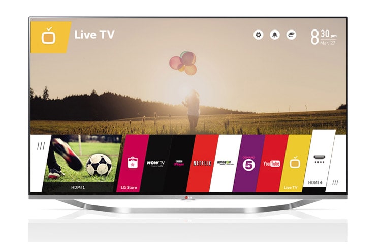 Telewizor CINEMA 3D Smart TV z systemem webOS 47LB700V - widok z przodu