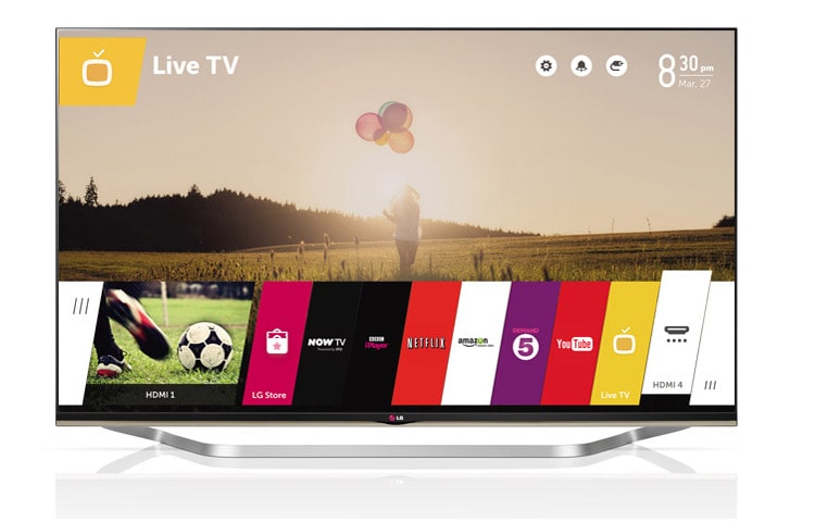 Telewizor CINEMA 3D Smart TV z systemem webOS 47LB731V - widok z przodu
