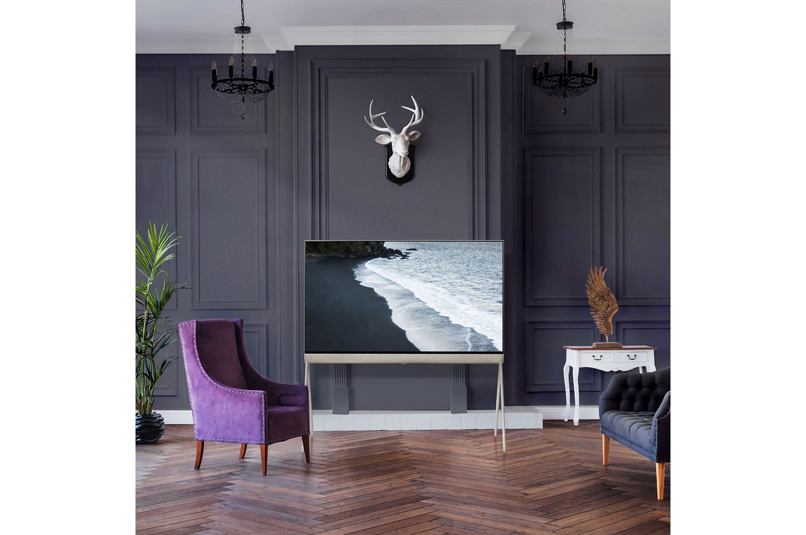LG Telewizor Lifestyle LG 48'' OLED evo 4K | Kolekcja Objet Pose, LX1, 48LX1Q3LA