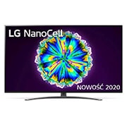 Telewizor LG 49” NanoCell 4K 2020 AI TV ze sztuczną inteligencją 49NANO86 49NANO863NA - widok z przodu