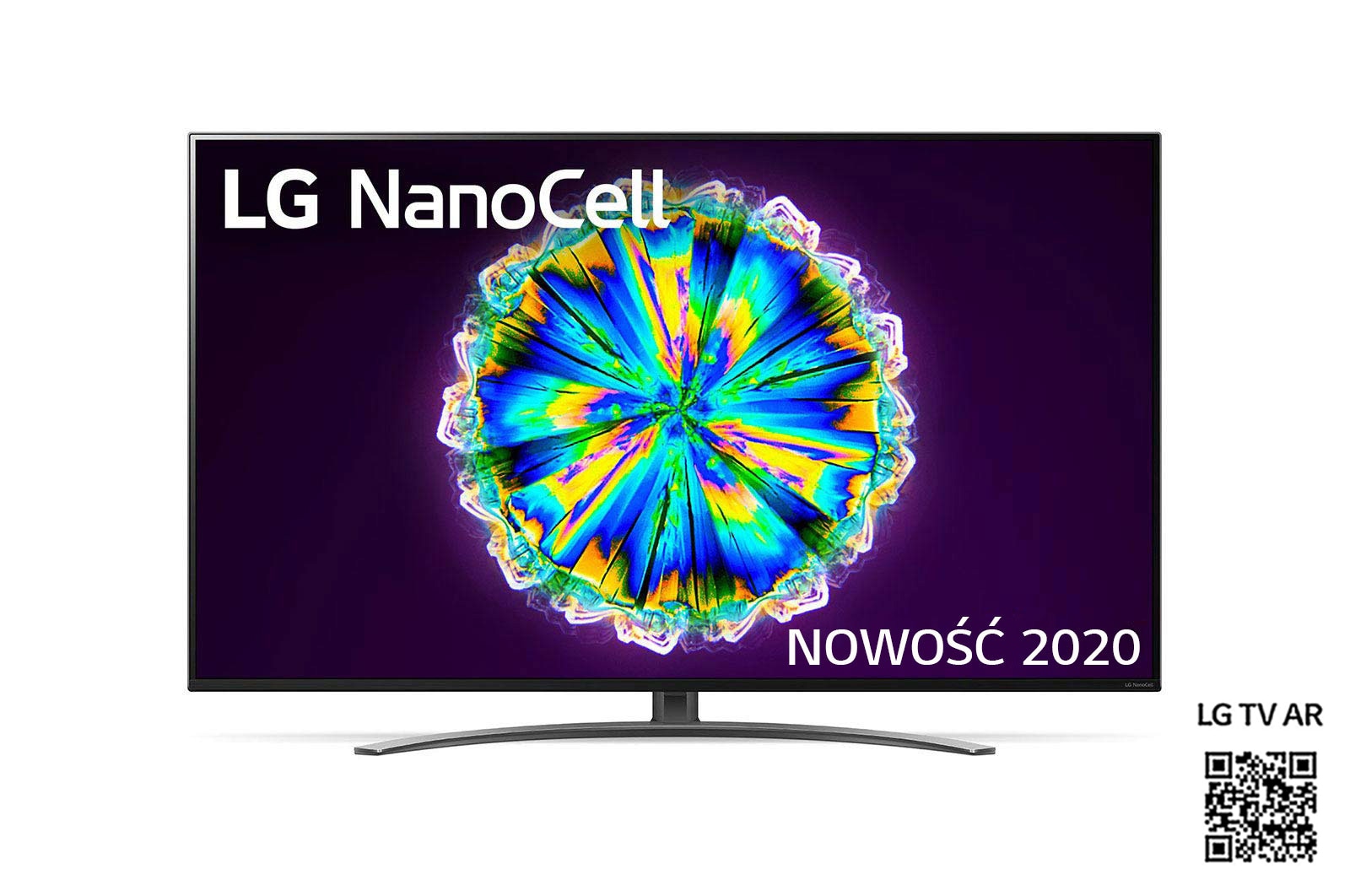Telewizor LG 49” NanoCell 4K 2020 AI TV ze sztuczną inteligencją 49NANO86 49NANO863NA - widok z przodu